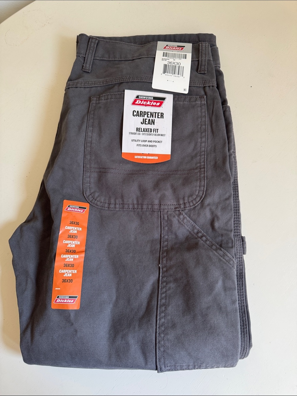 Dickies Carpenter Jean Relaxed Fit - Dark Charcoal